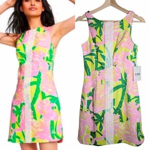 NWT Lily Pulitzer For Target Flamingo Fan Dress Size 2 Resortwear Vacation